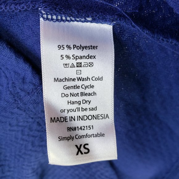 NWT LuLaRoe Size XS Solid Royal Blue Cassie Straight Pencil Skirt Stretch Knit - Picture 6 of 6